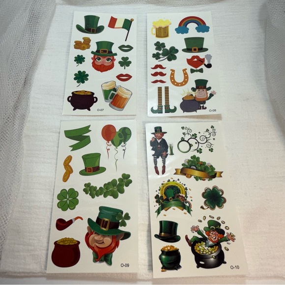 St. Patrick's Day Themed Temporary Tattoos - NWT - 20 Sheets Total - Picture 5 of 6